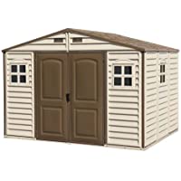 Duramax Caseta de PVC Woodside 10X8- Beige-Marron- 8-02 m²